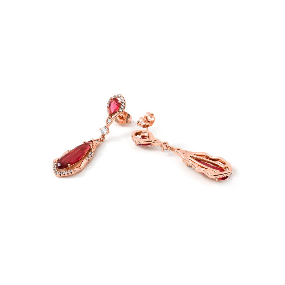 Pendientes Darxa acabado oro rosa 18k - Darxa