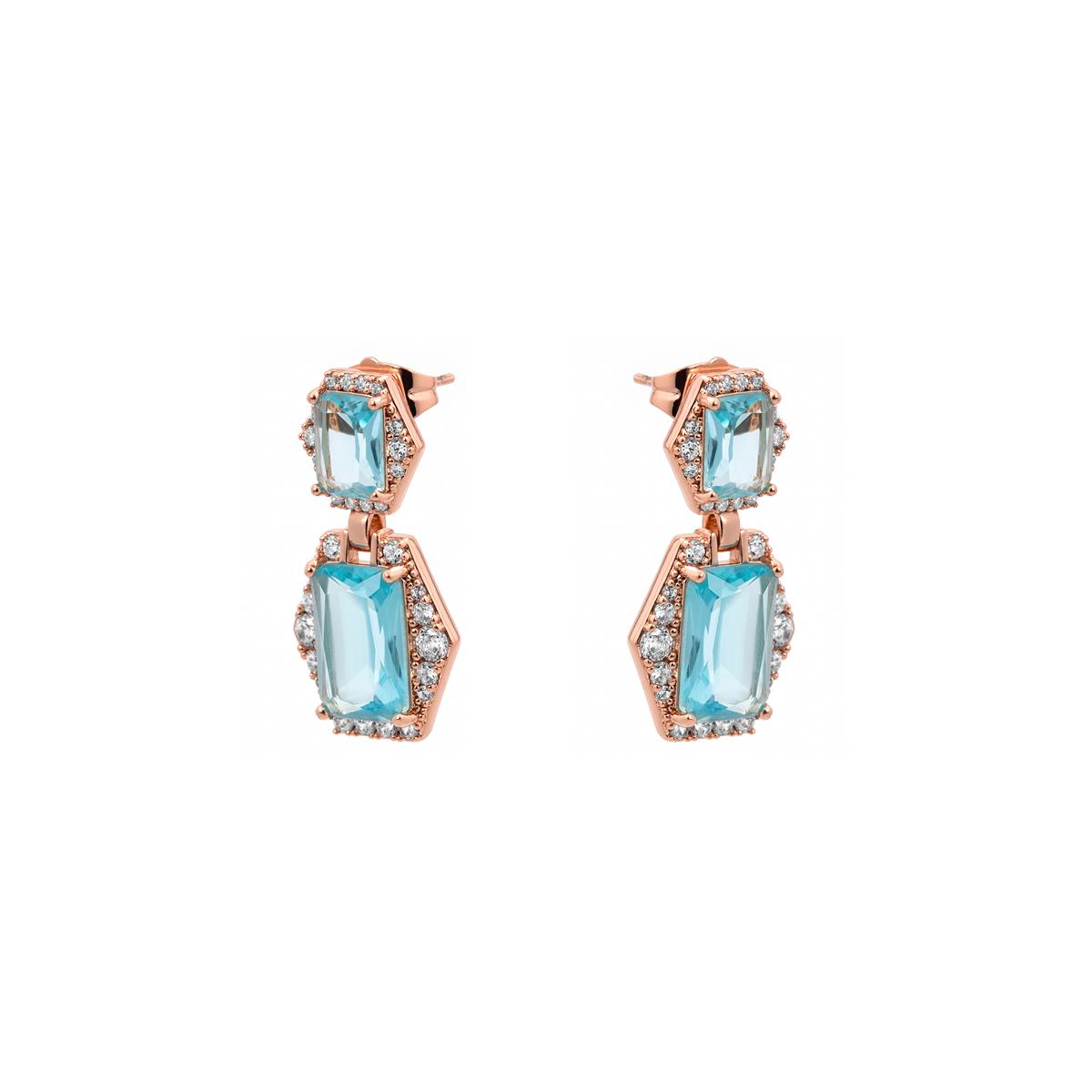 Pendientes Ragrim acabado oro rosa 18k - Ragrim