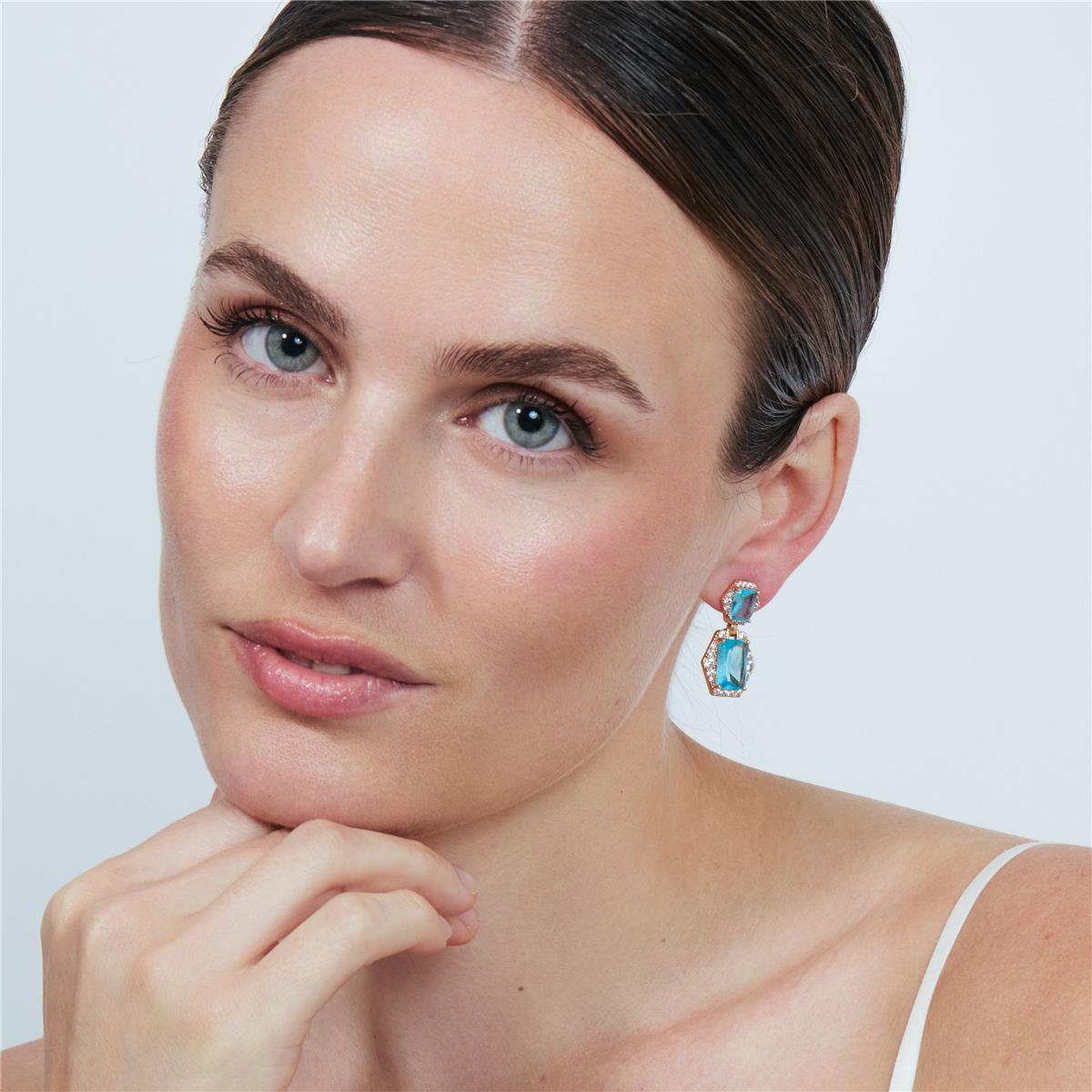 Pendientes Ragrim acabado oro rosa 18k - Ragrim