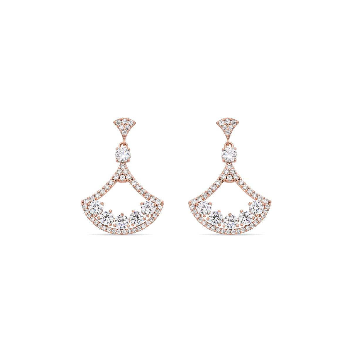 Orecchini Prezo finitura oro rosa 18k - Prezo