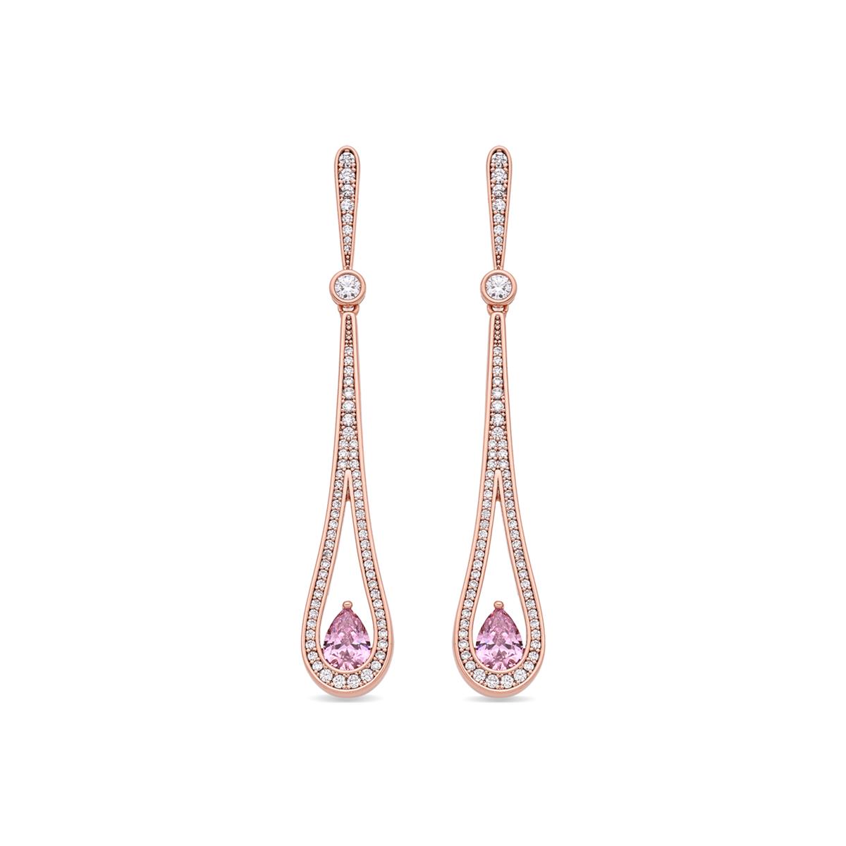 Orecchini Mamir finitura oro rosa 18k - Mamir