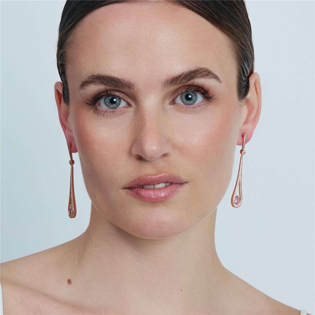Orecchini Mamir finitura oro rosa 18k - Mamir