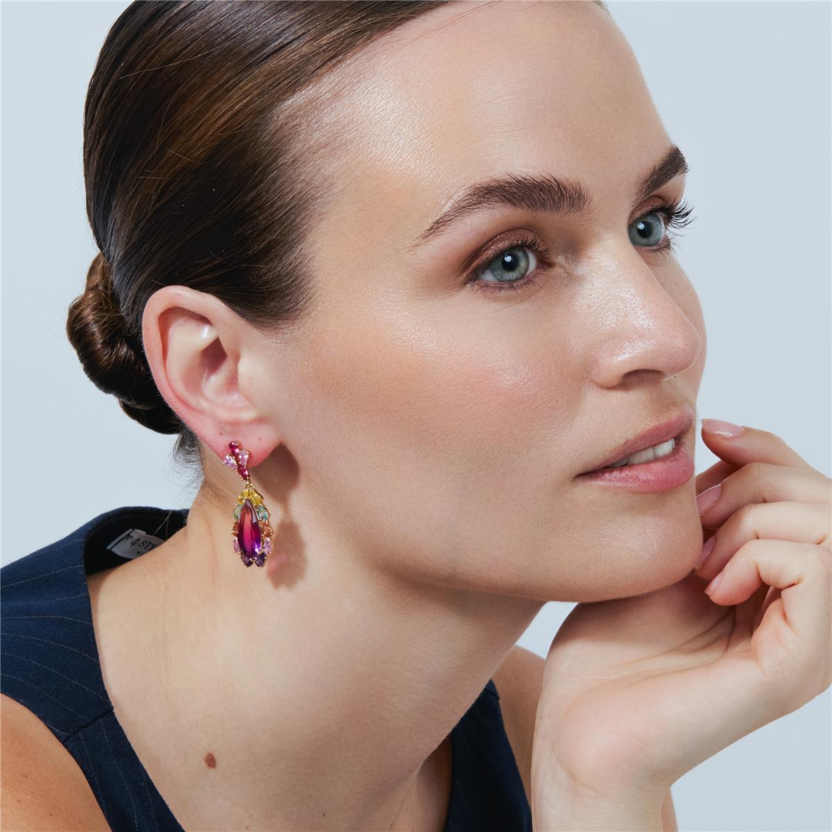 Pendientes Anthe acabado oro rosa 18k - Anthe