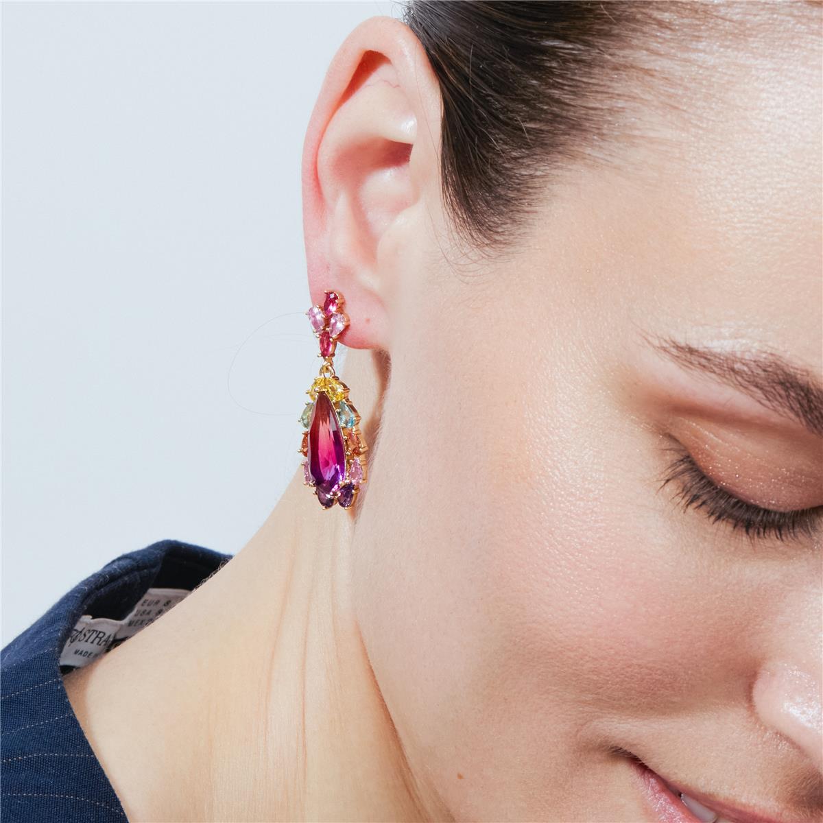 Pendientes Anthe acabado oro rosa 18k - Anthe