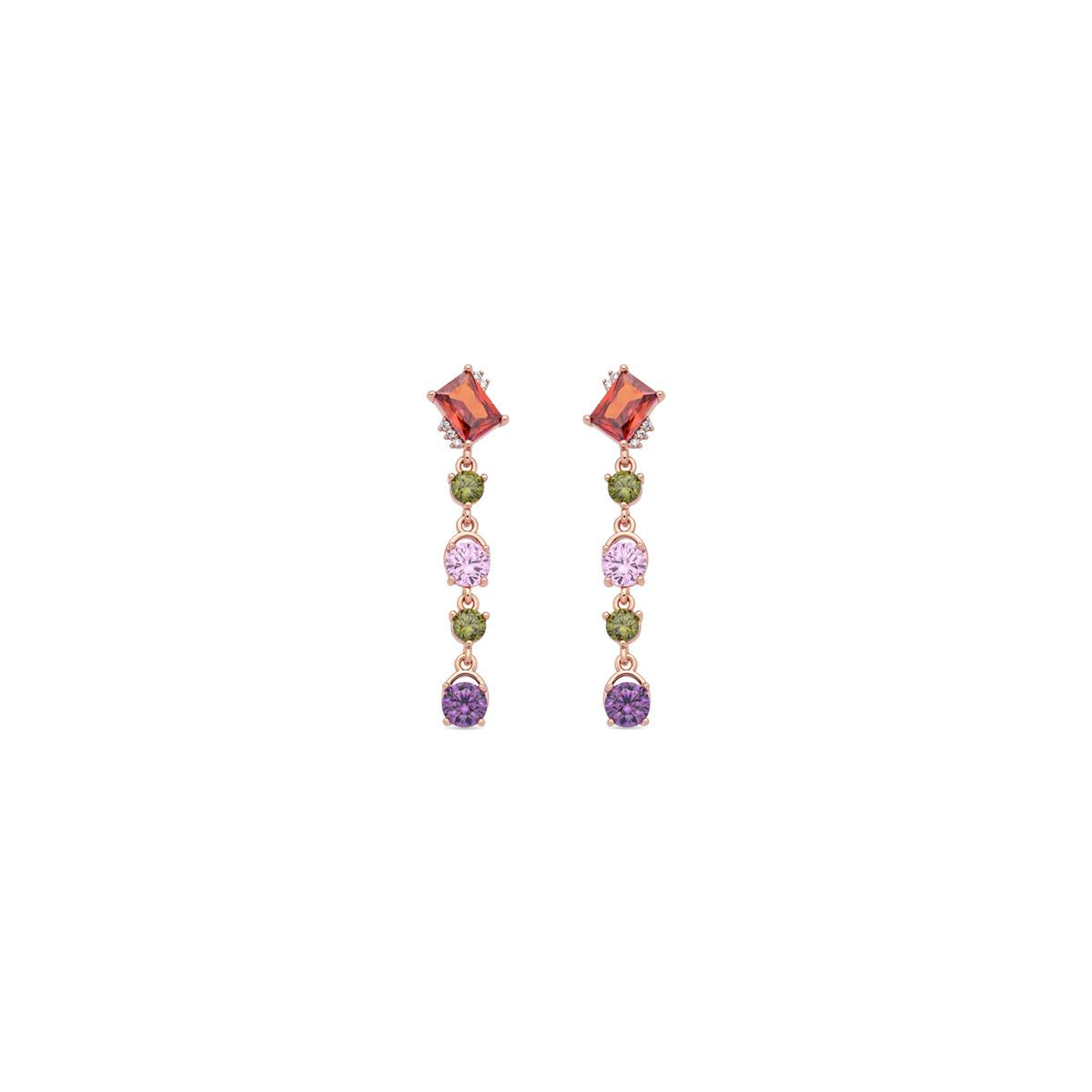 Pendientes Muca acabado oro rosa 18k - Muca