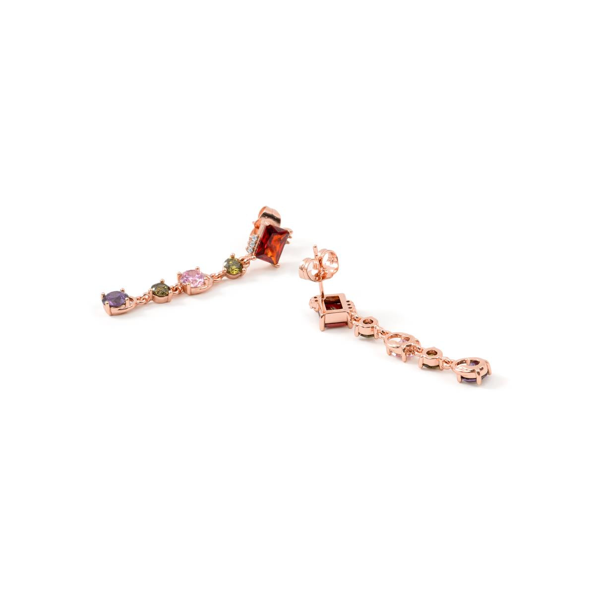 Pendientes Muca acabado oro rosa 18k - Muca
