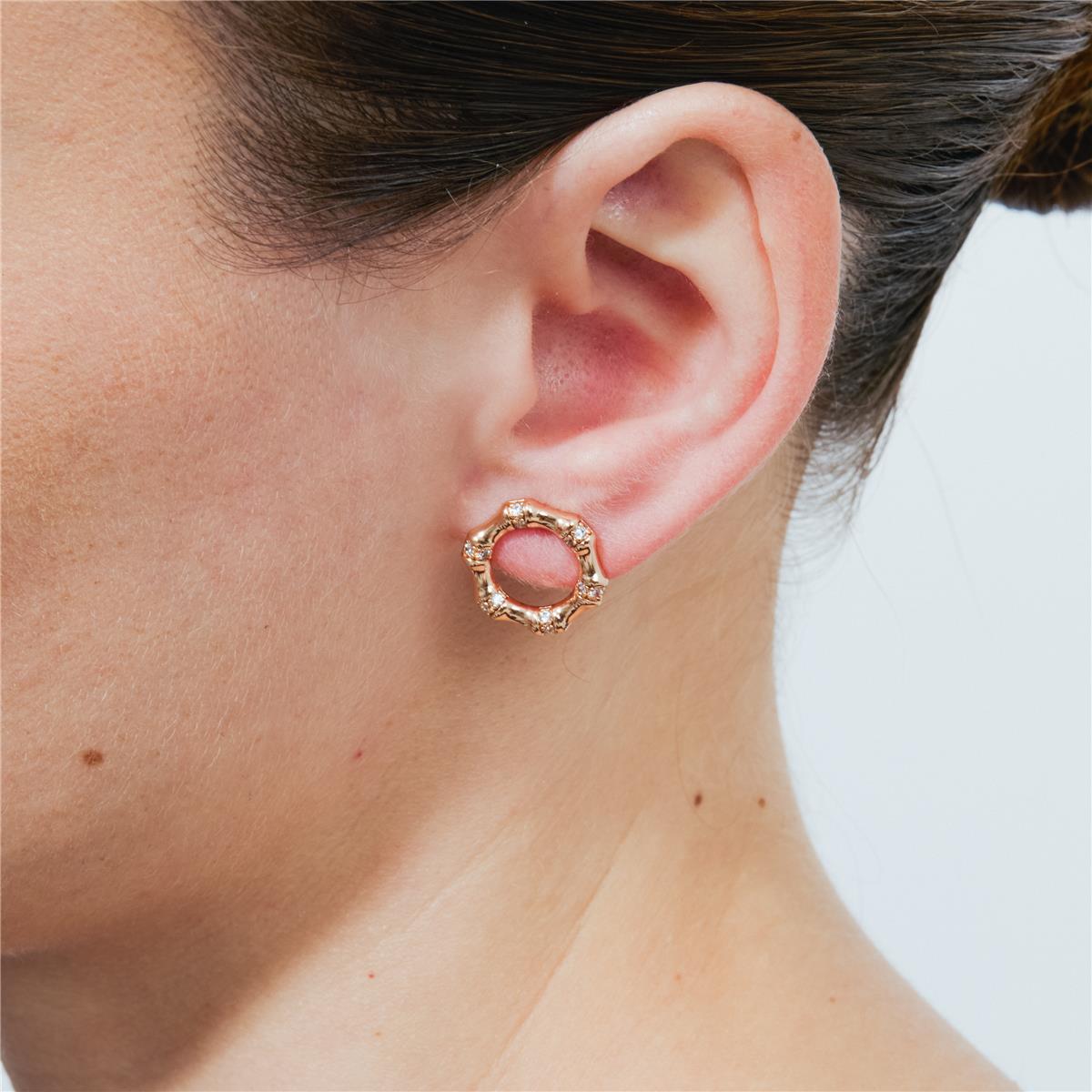 Pendientes Haut acabado oro rosa 18k - Haut