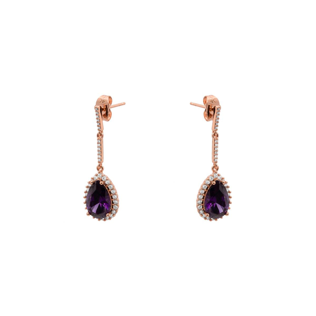 Pendientes Cerbi acabado oro rosa 18k - Cerbi