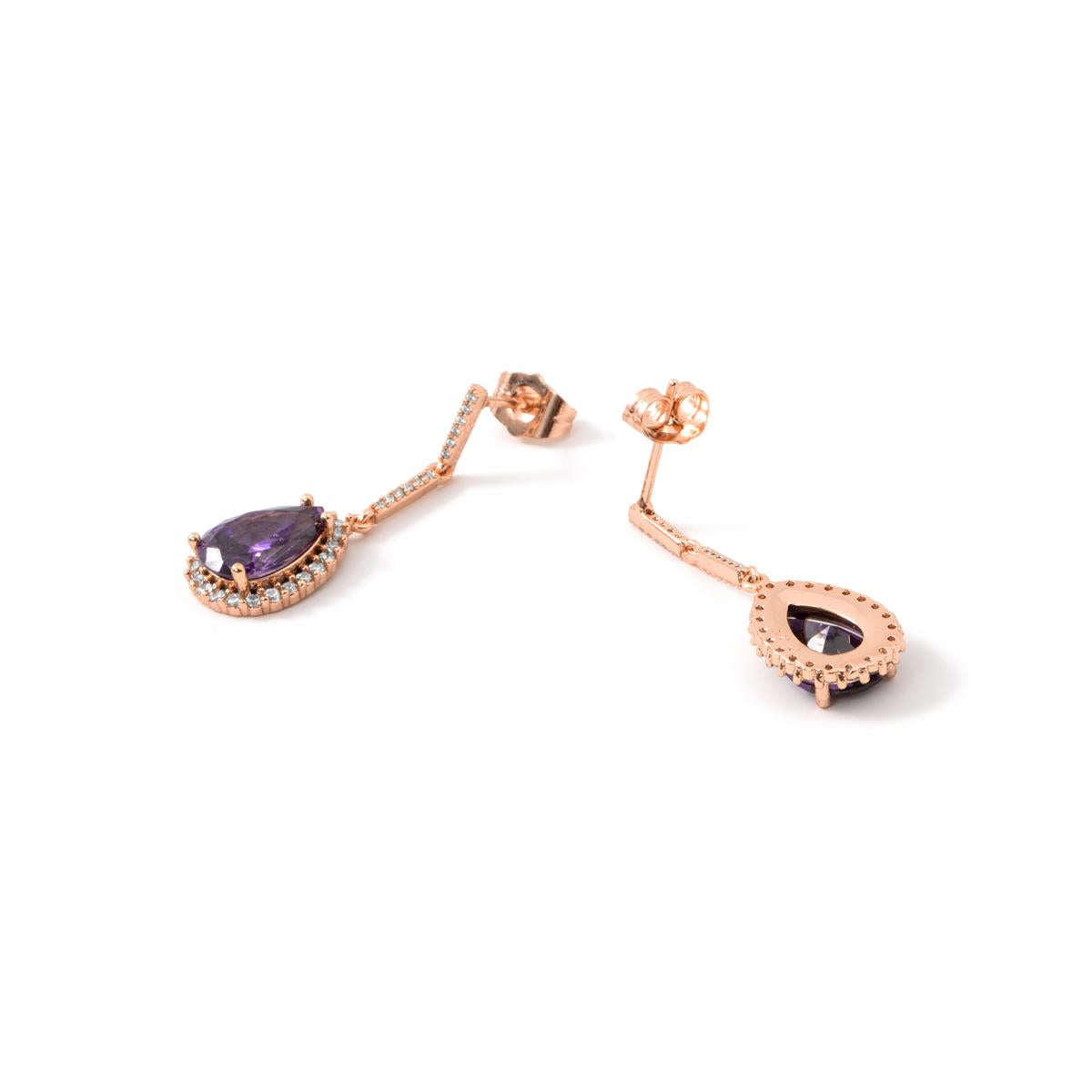 Pendientes Cerbi acabado oro rosa 18k - Cerbi