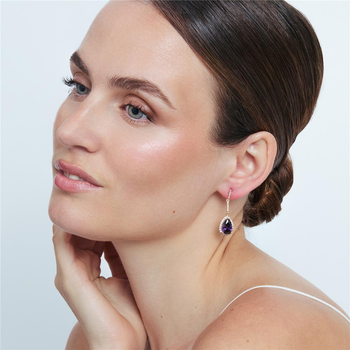 Pendientes Cerbi acabado oro rosa 18k - Cerbi