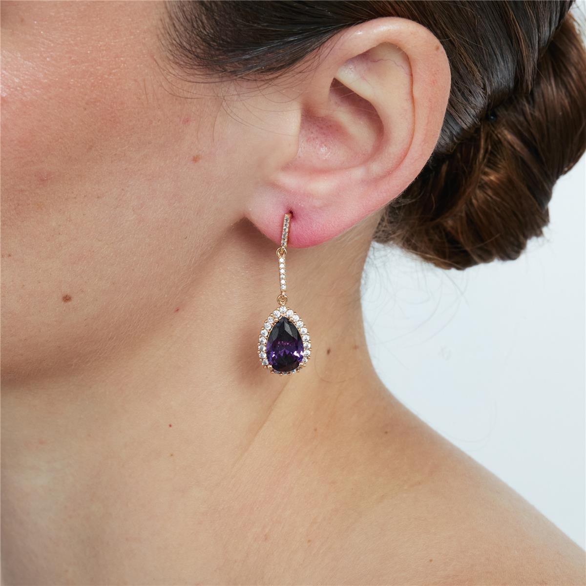 Pendientes Cerbi acabado oro rosa 18k - Cerbi