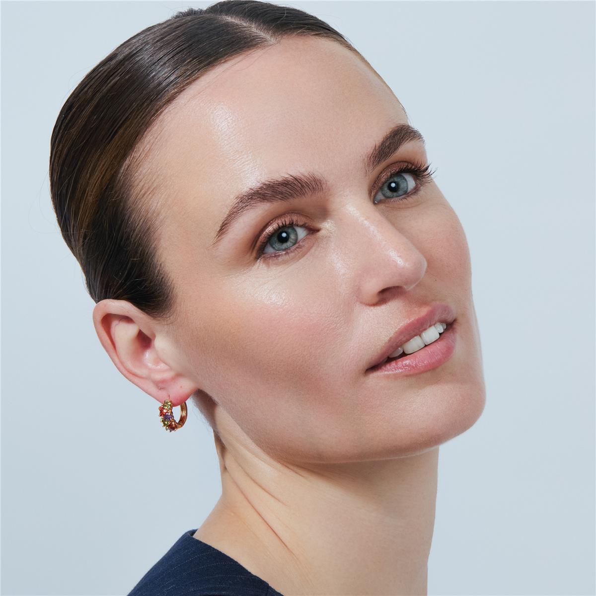 Pendientes Lide acabado oro rosa 18k - Lide