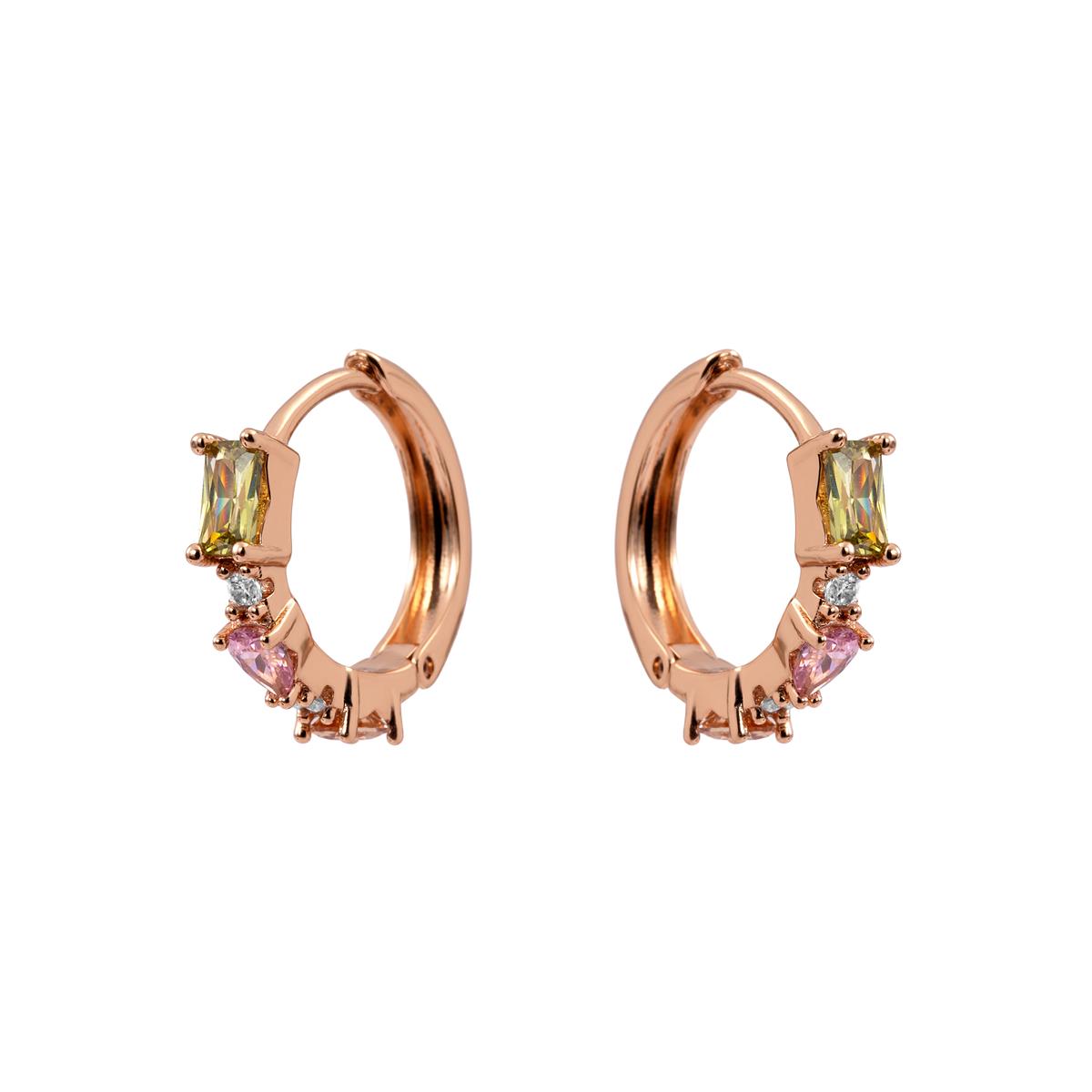 Pendientes Vorgla acabado oro rosa 18k - Vorgla