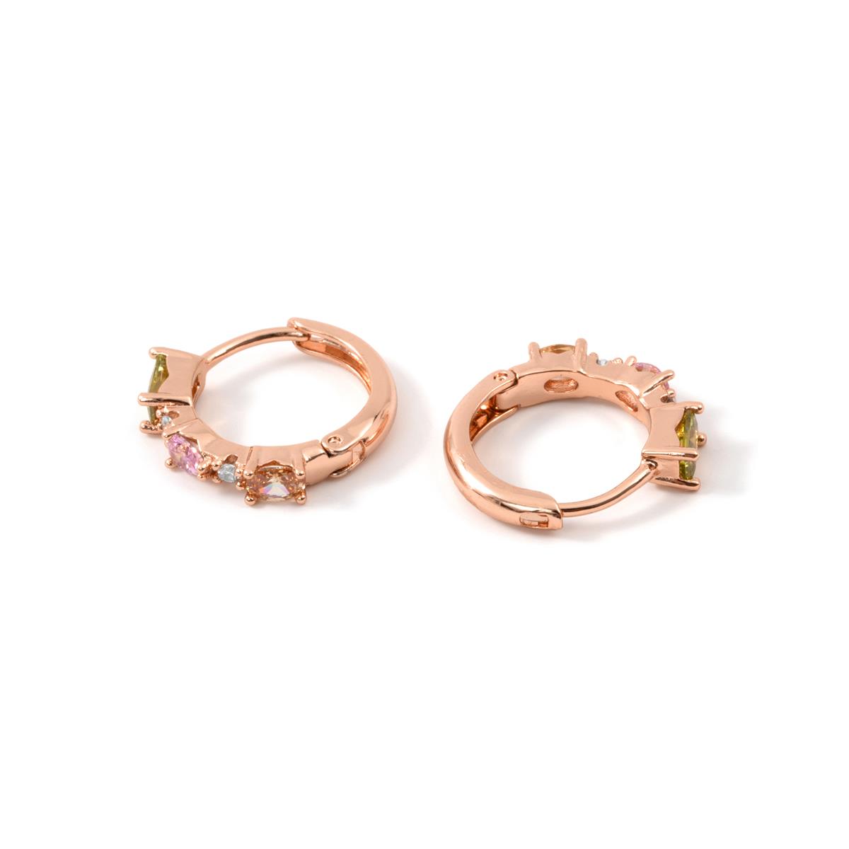 Pendientes Vorgla acabado oro rosa 18k - Vorgla