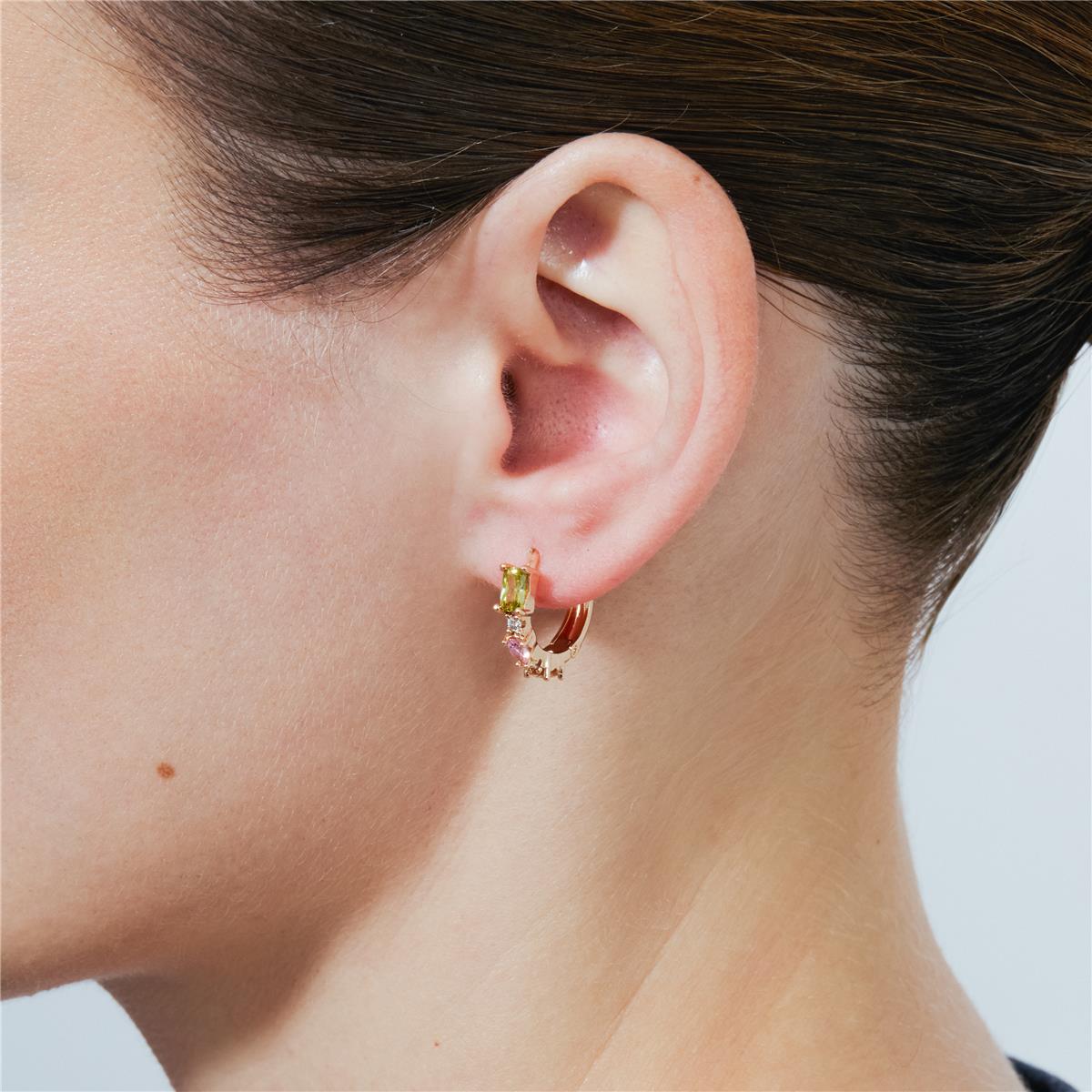 Pendientes Vorgla acabado oro rosa 18k - Vorgla