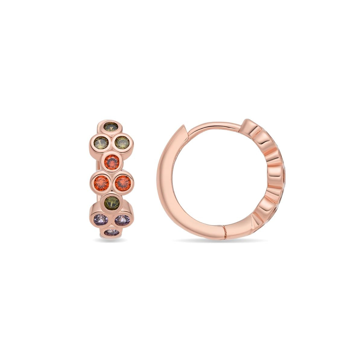 Pendientes Tinemid acabado oro rosa 18k - Tinemid