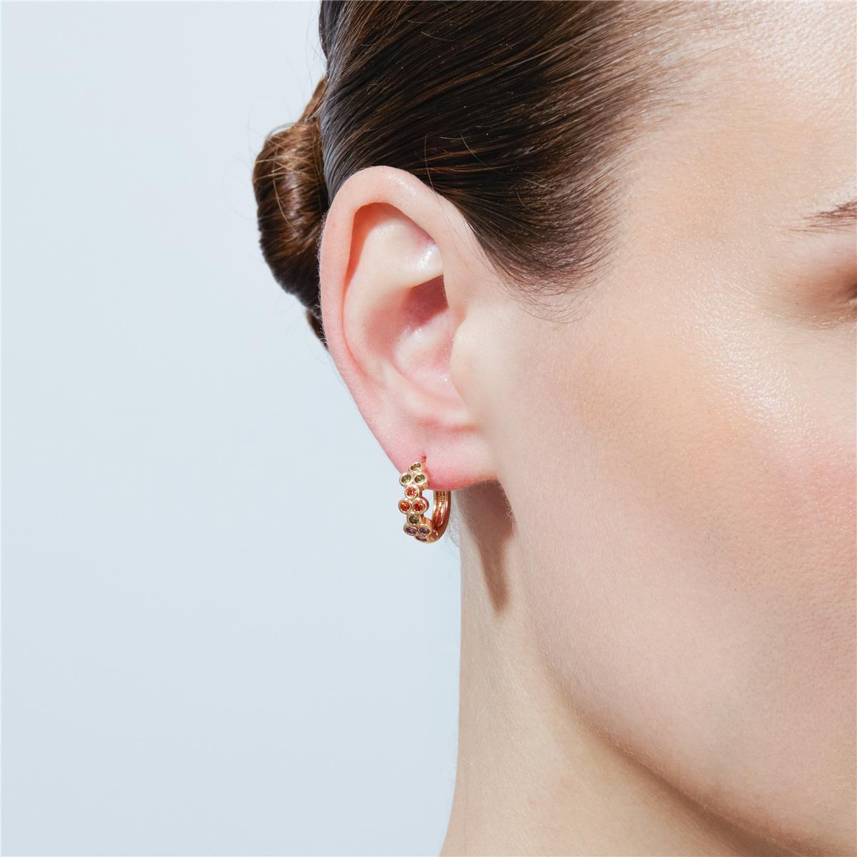 Pendientes Tinemid acabado oro rosa 18k - Tinemid