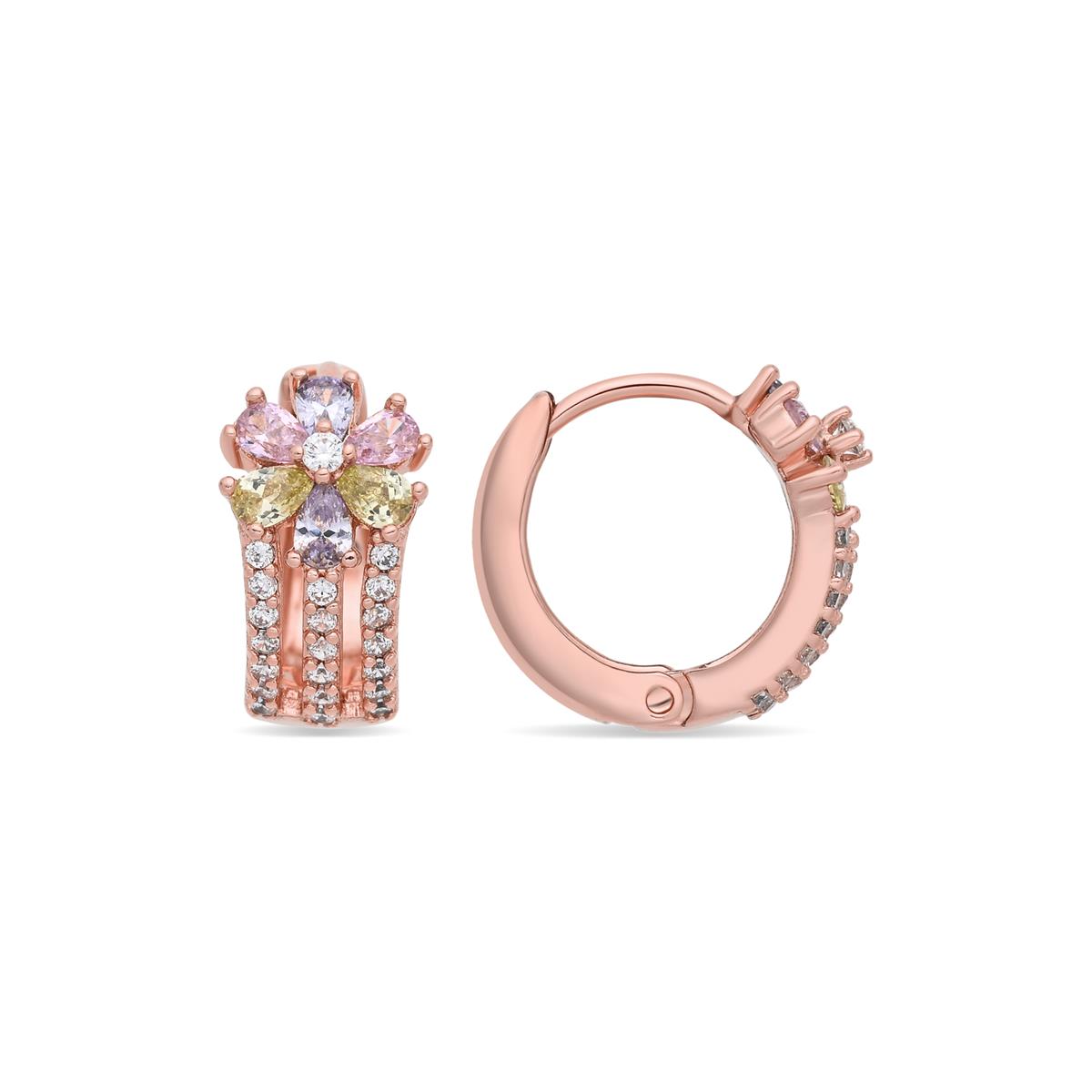 Pendientes Thideo acabado oro rosa 18k - Thideo