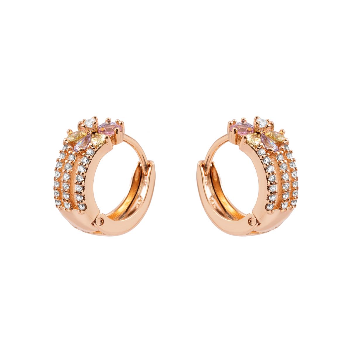 Pendientes Thideo acabado oro rosa 18k - Thideo