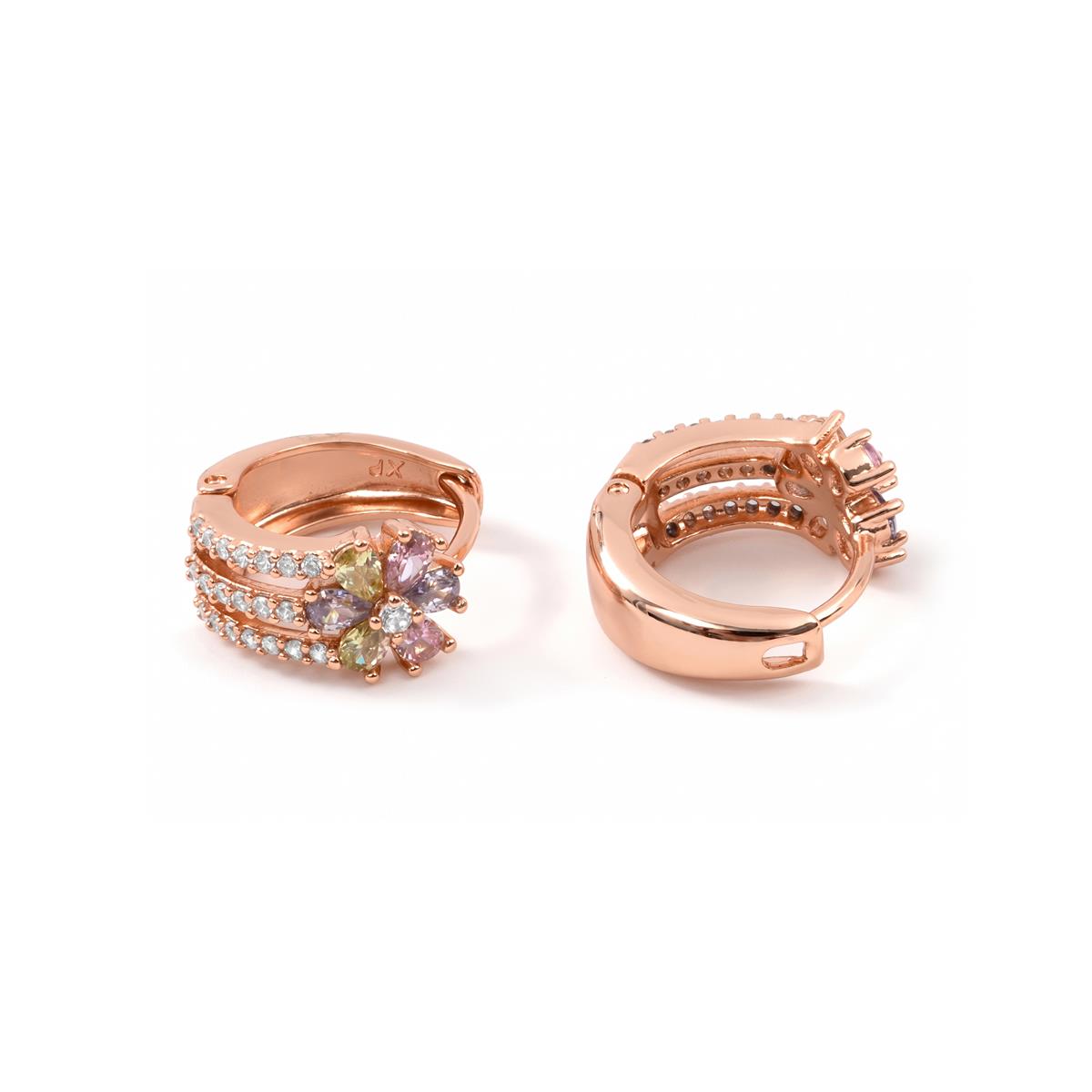 Pendientes Thideo acabado oro rosa 18k - Thideo