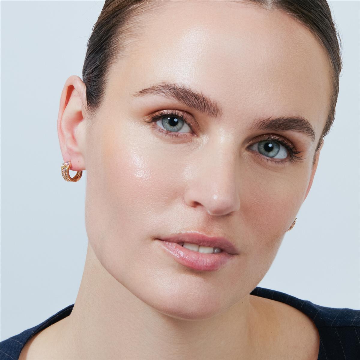Pendientes Thideo acabado oro rosa 18k - Thideo