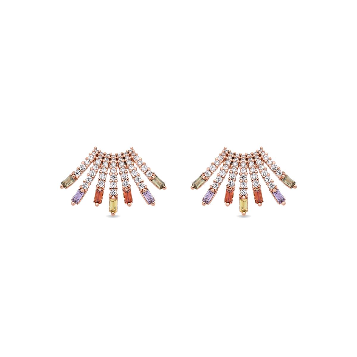Pendientes Yatia acabado oro rosa 18k - Yatia