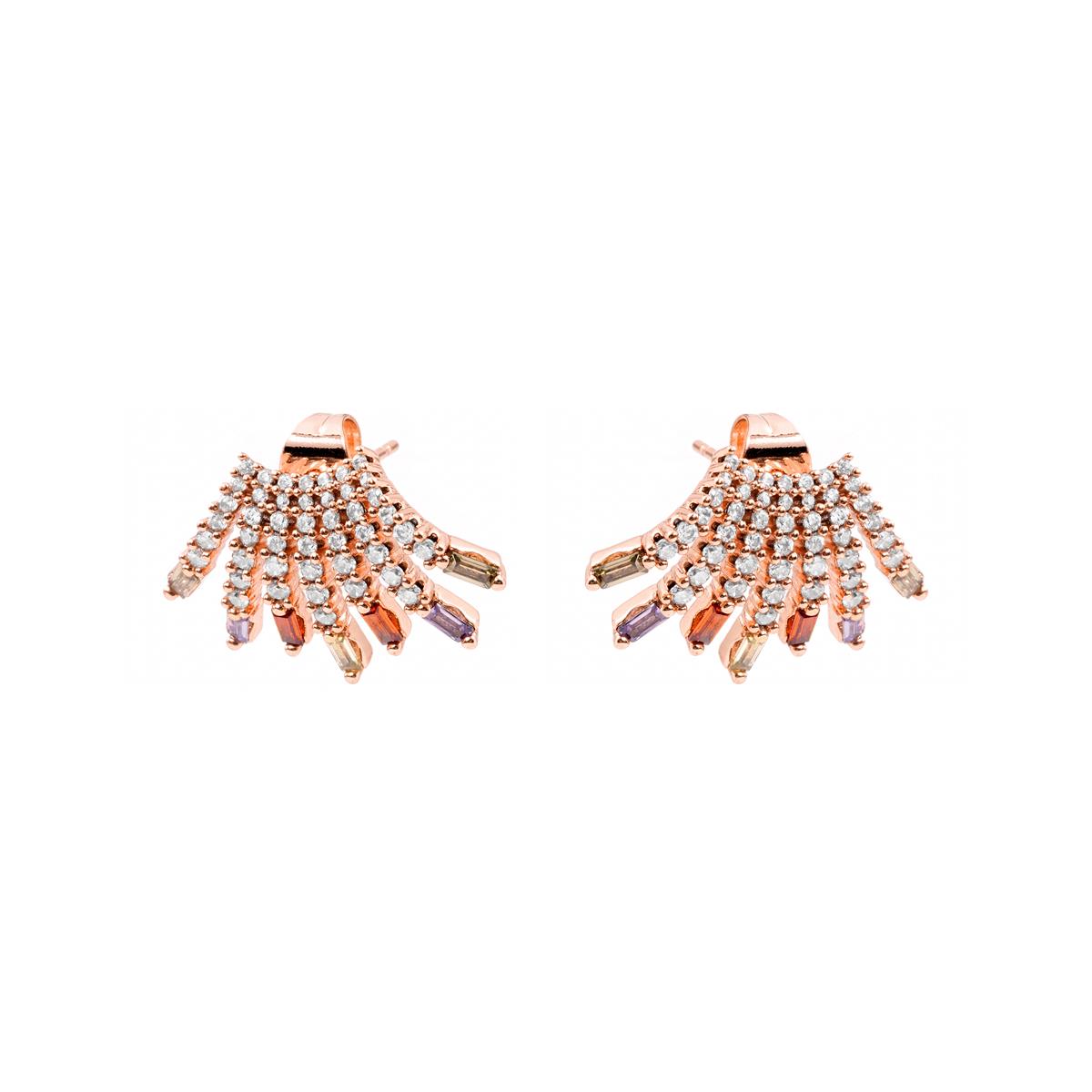 Pendientes Yatia acabado oro rosa 18k - Yatia