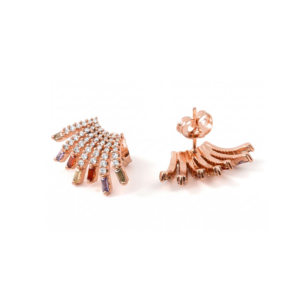 Pendientes Yatia acabado oro rosa 18k - Yatia