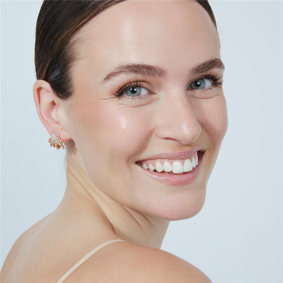 Pendientes Yatia acabado oro rosa 18k - Yatia