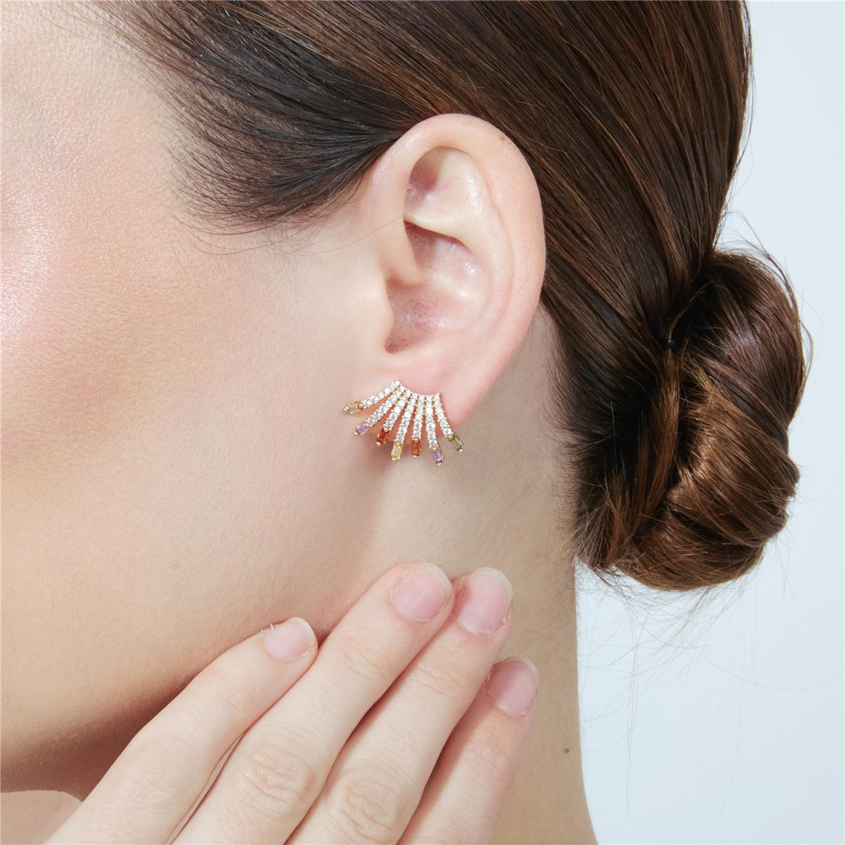 Pendientes Yatia acabado oro rosa 18k - Yatia