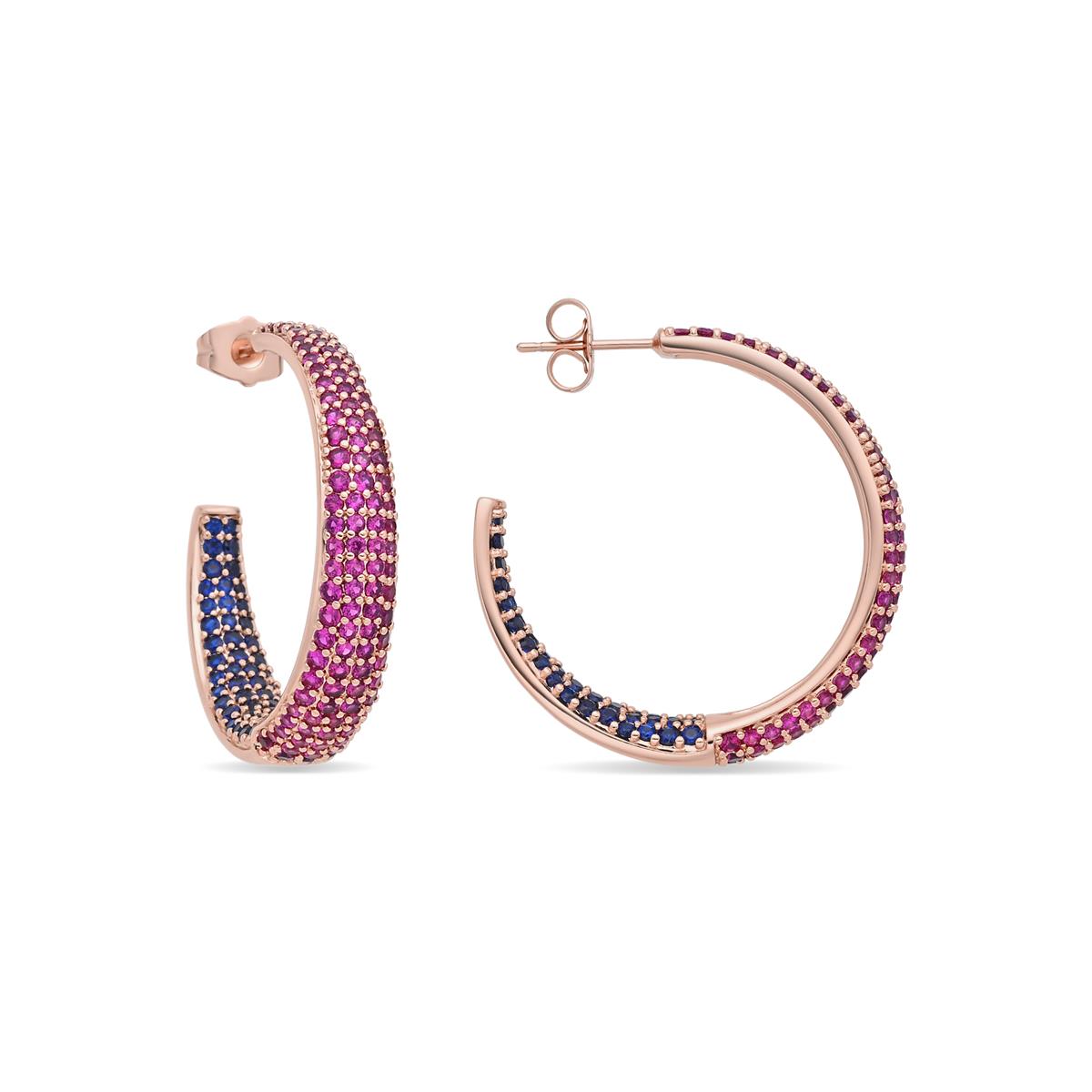Pendientes Tliriel acabado oro rosa 18k - Tliriel