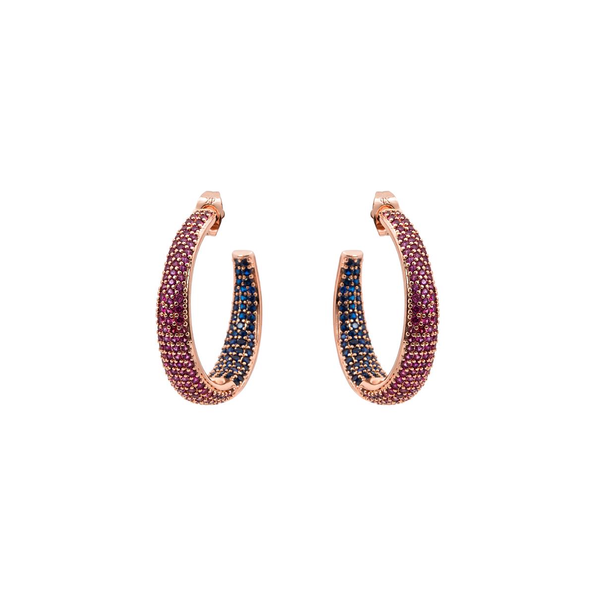 Pendientes Tliriel acabado oro rosa 18k - Tliriel
