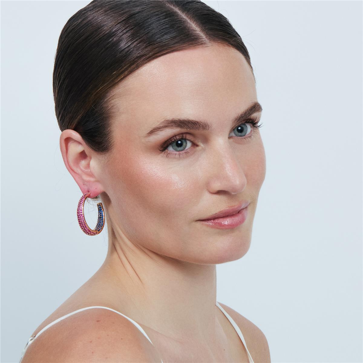Pendientes Tliriel acabado oro rosa 18k - Tliriel