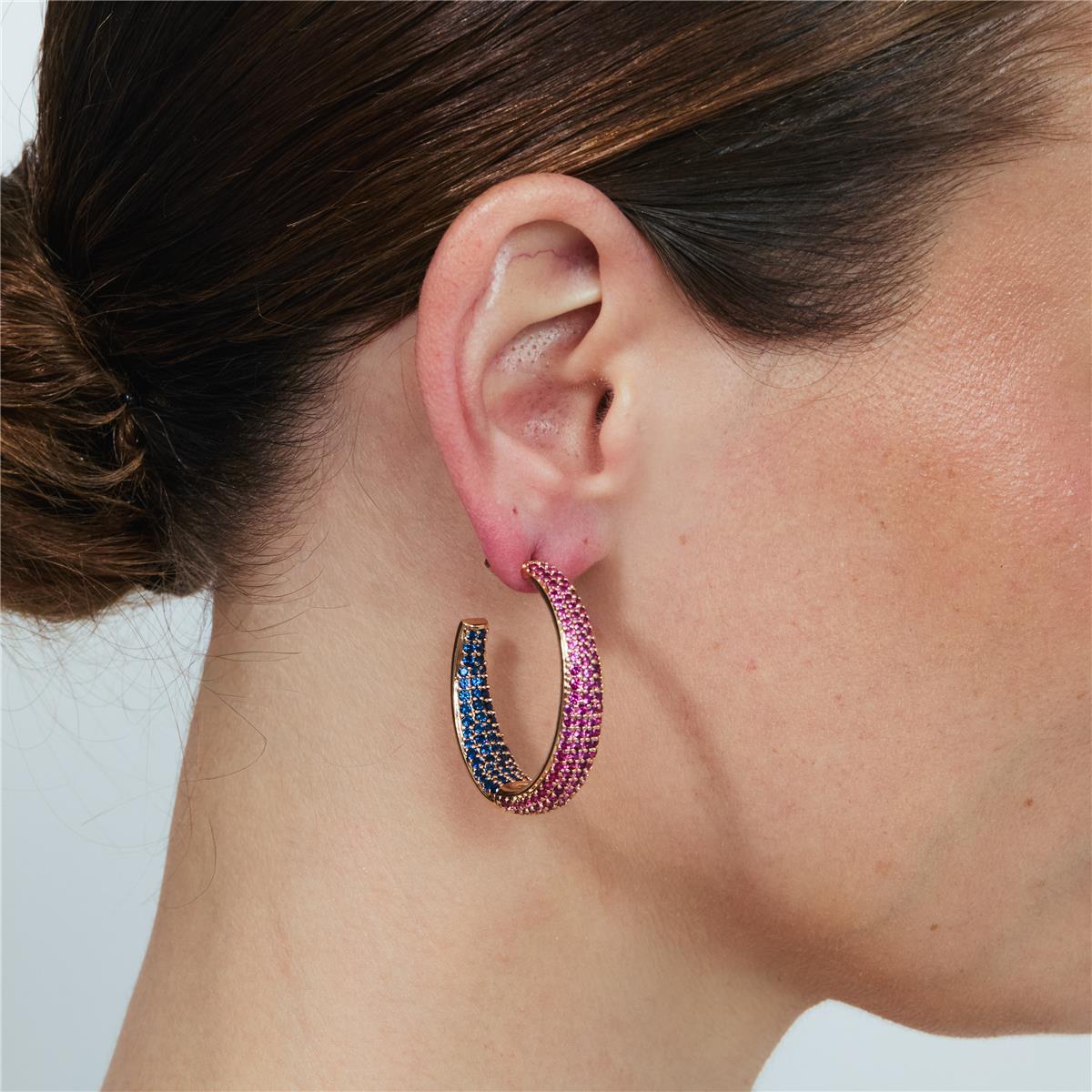 Pendientes Tliriel acabado oro rosa 18k - Tliriel
