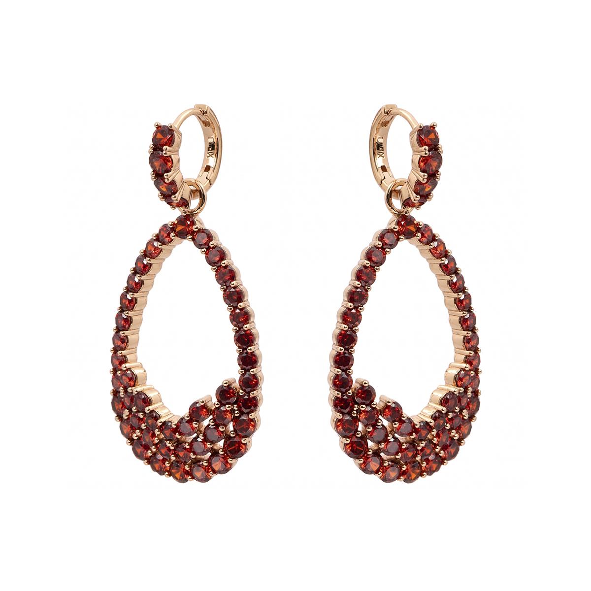Pendientes Dimlac acabado oro rosa 18k - Dimlac