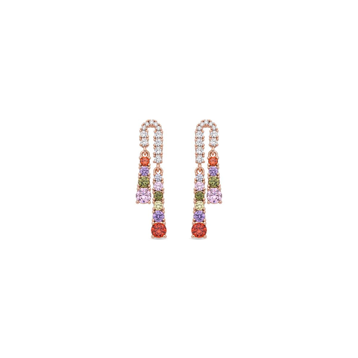 Pendientes Rixo acabado oro rosa 18k - Rixo