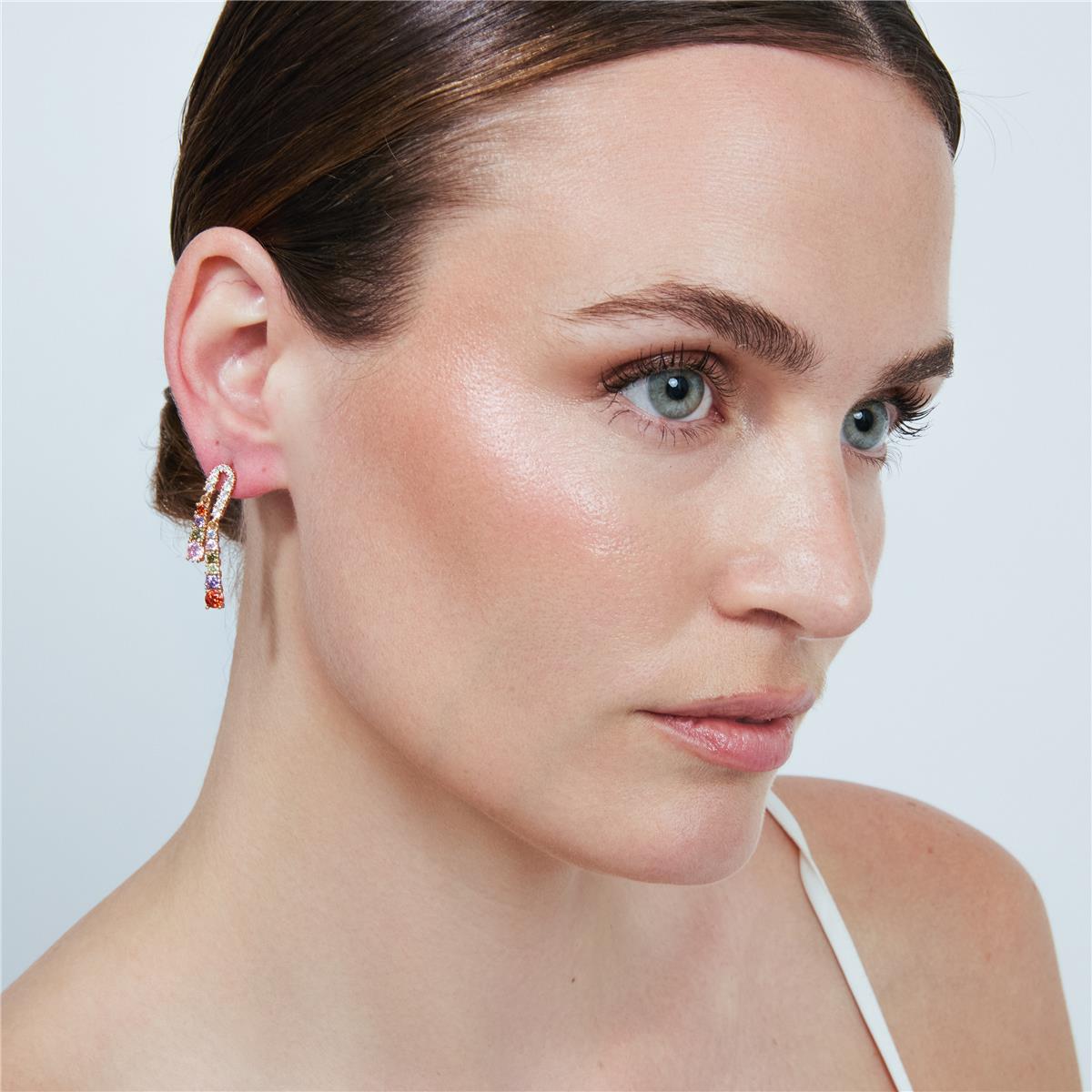 Pendientes Rixo acabado oro rosa 18k - Rixo