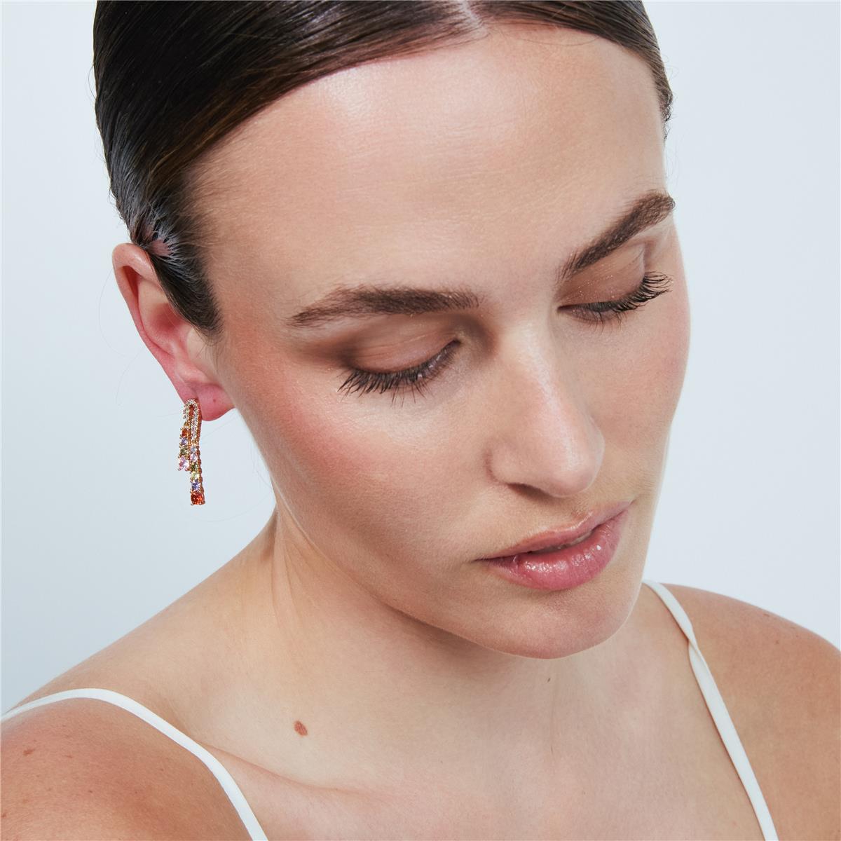 Pendientes Rixo acabado oro rosa 18k - Rixo
