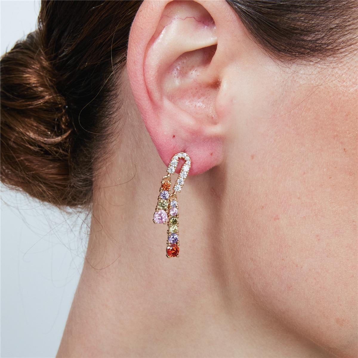 Pendientes Rixo acabado oro rosa 18k - Rixo