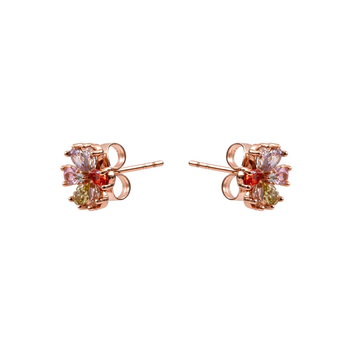 Pendientes Coal acabado oro rosa 18k - Coal