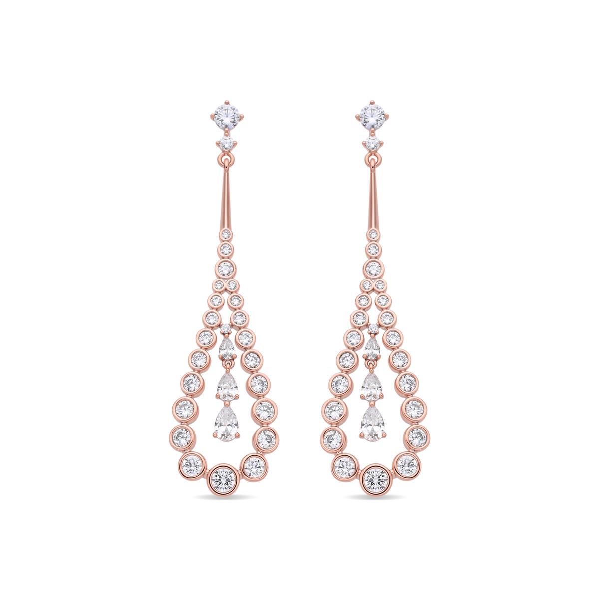 Pendientes Nyex acabado oro rosa 18k - Nyex