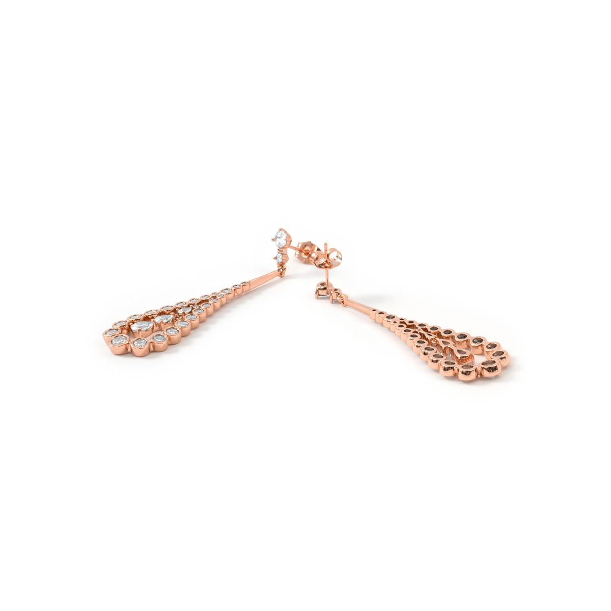Pendientes Nyex acabado oro rosa 18k - Nyex