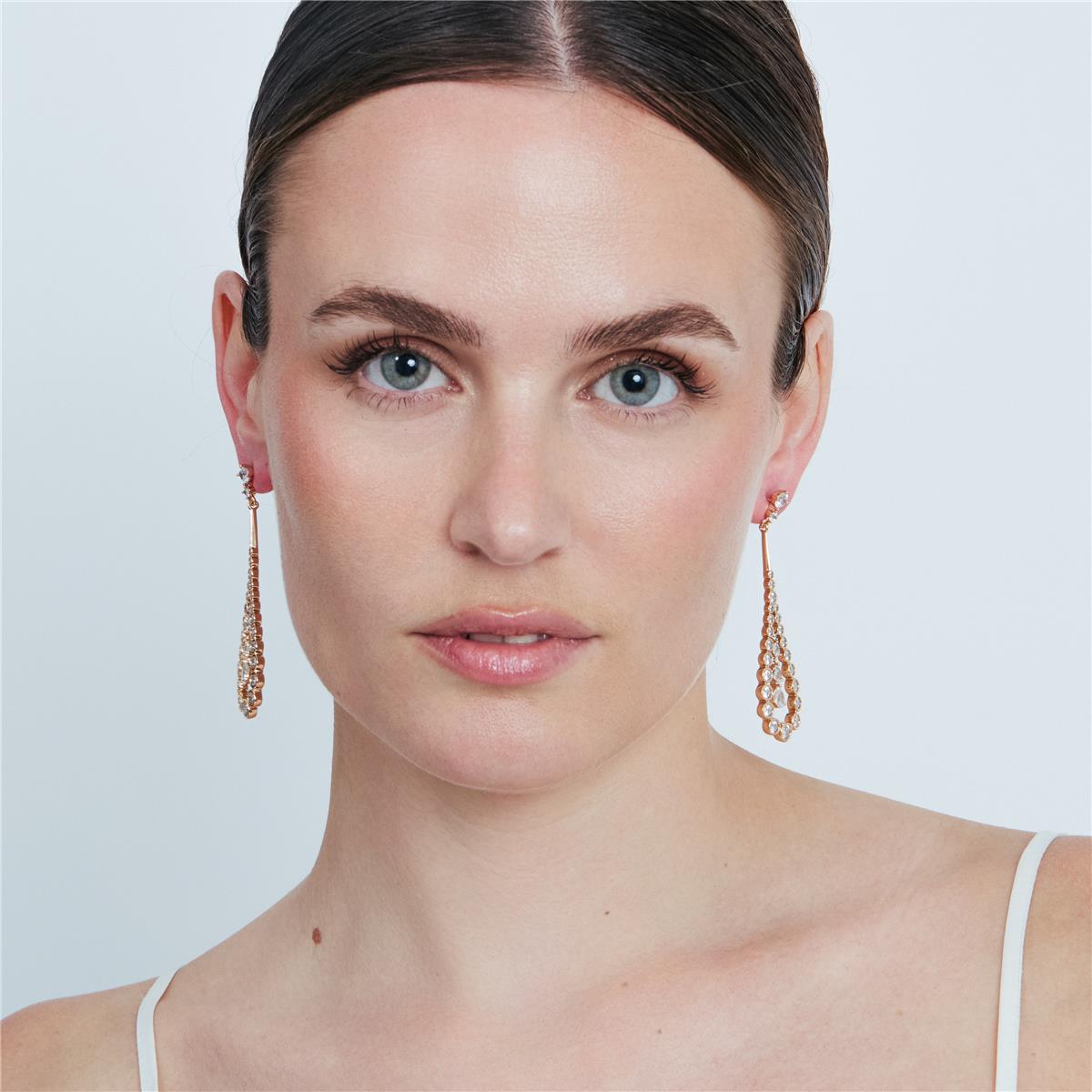 Pendientes Nyex acabado oro rosa 18k - Nyex