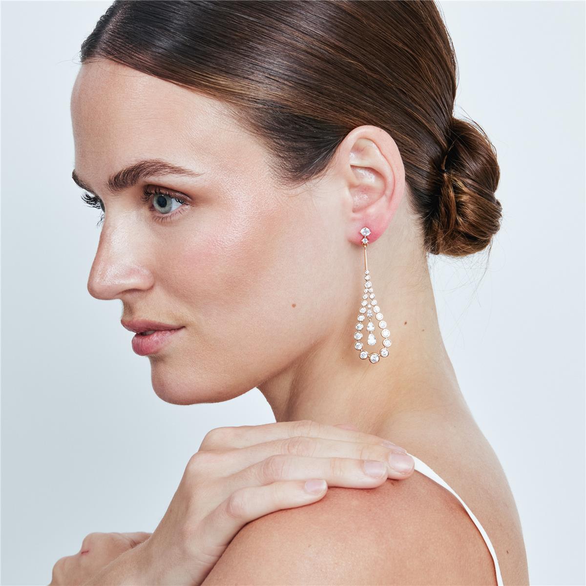 Pendientes Nyex acabado oro rosa 18k - Nyex
