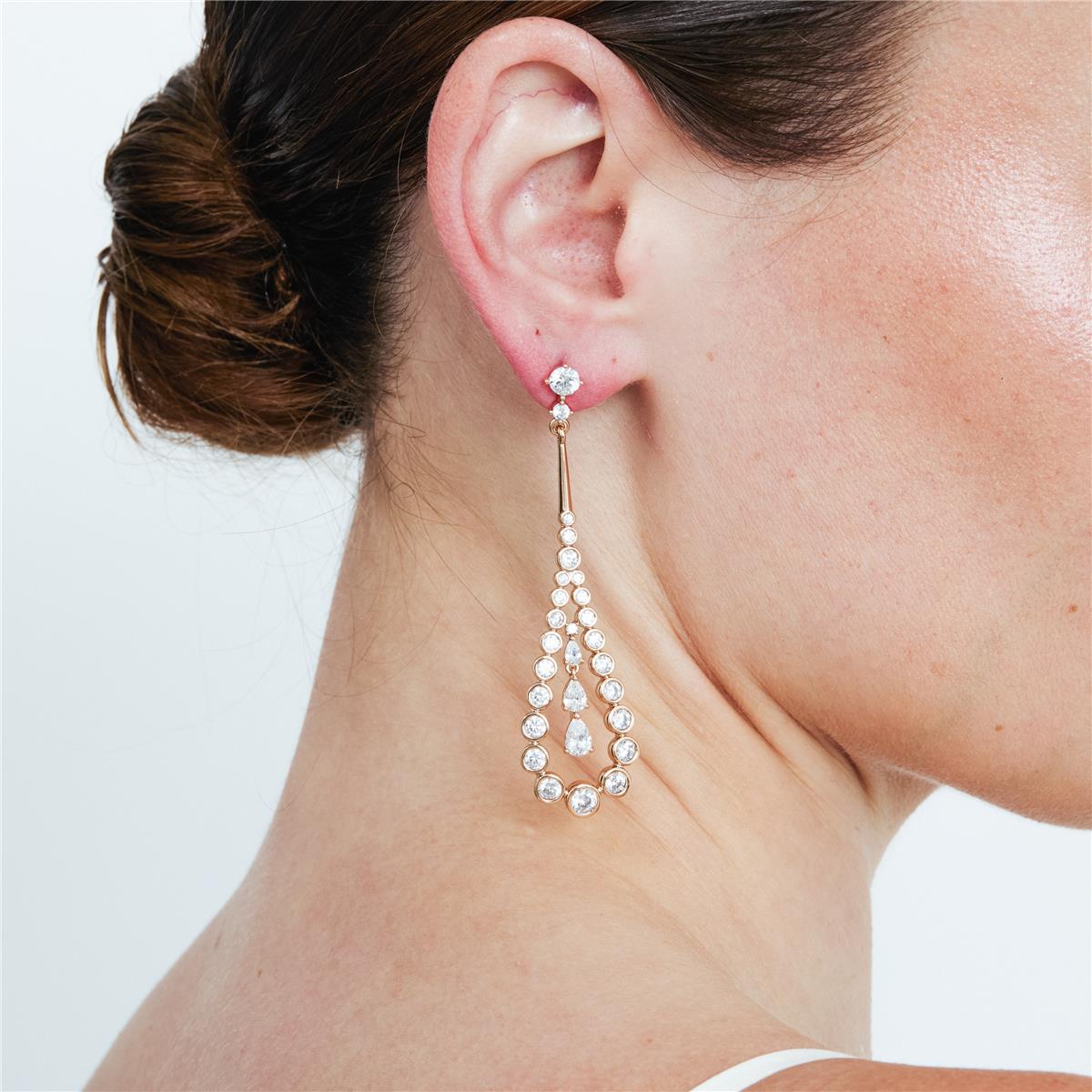 Pendientes Nyex acabado oro rosa 18k - Nyex