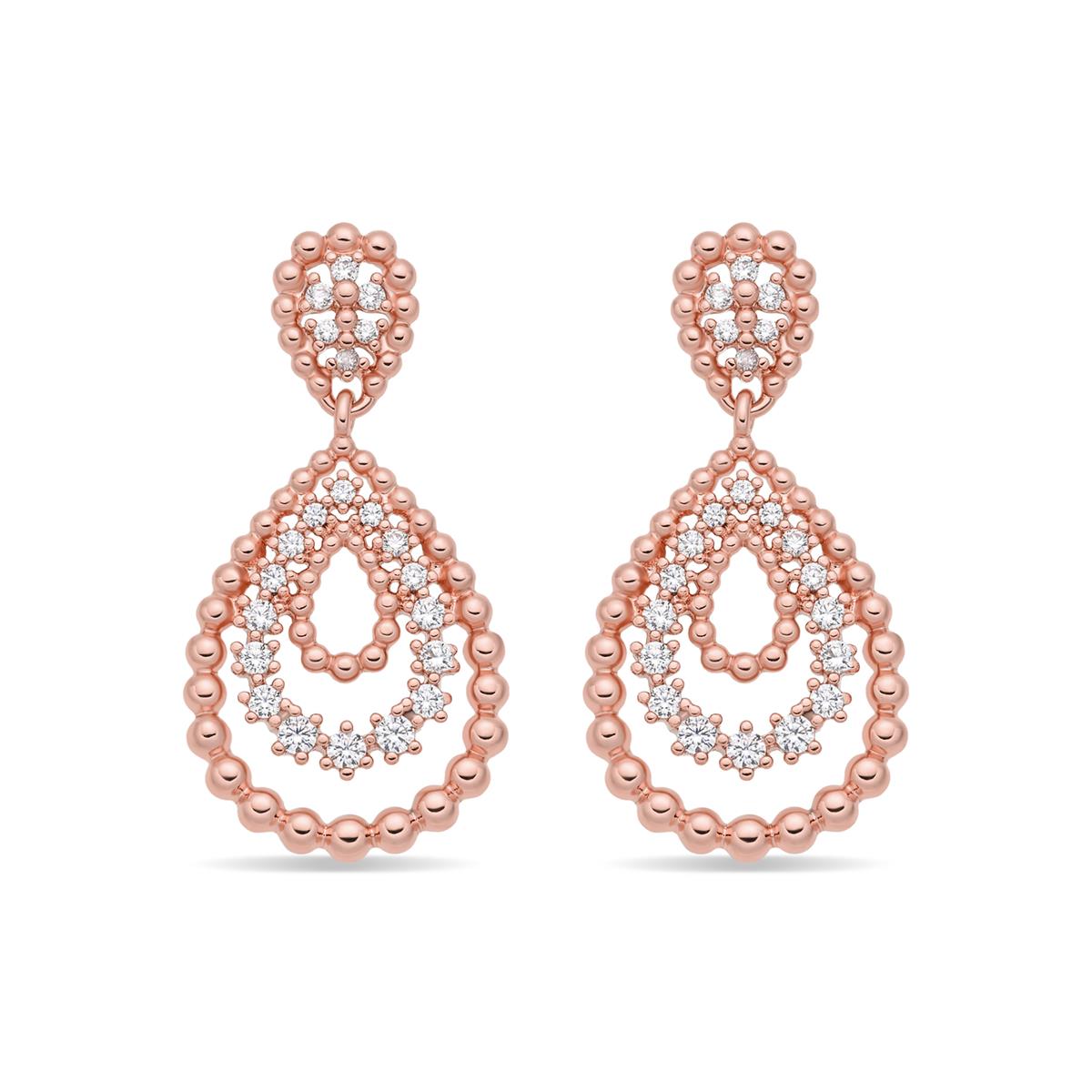 Orecchini Beelys con finitura in oro rosa 18k - Beelys