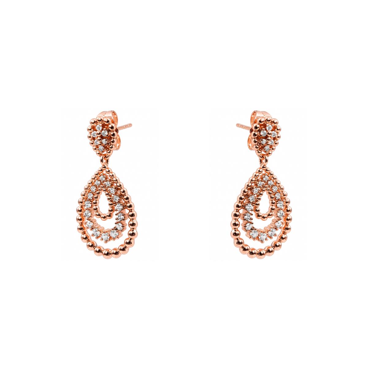 Orecchini Beelys con finitura in oro rosa 18k - Beelys