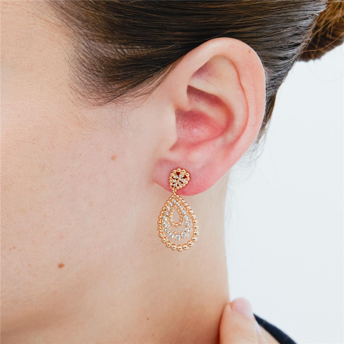 Orecchini Beelys con finitura in oro rosa 18k - Beelys