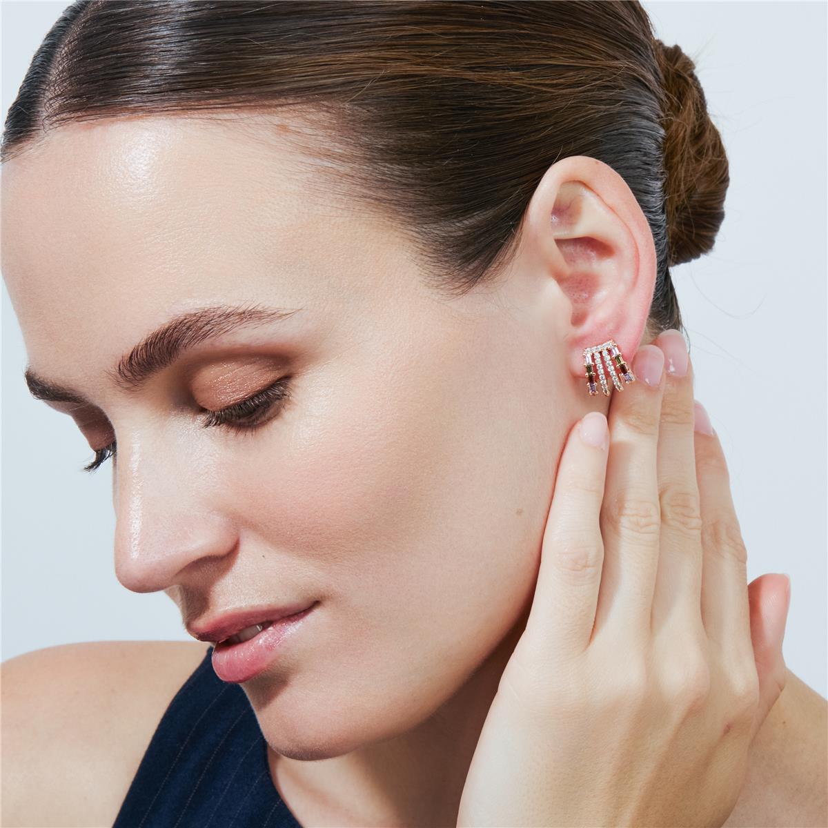 Pendientes Drukva acabado oro rosa 18k - Drukva