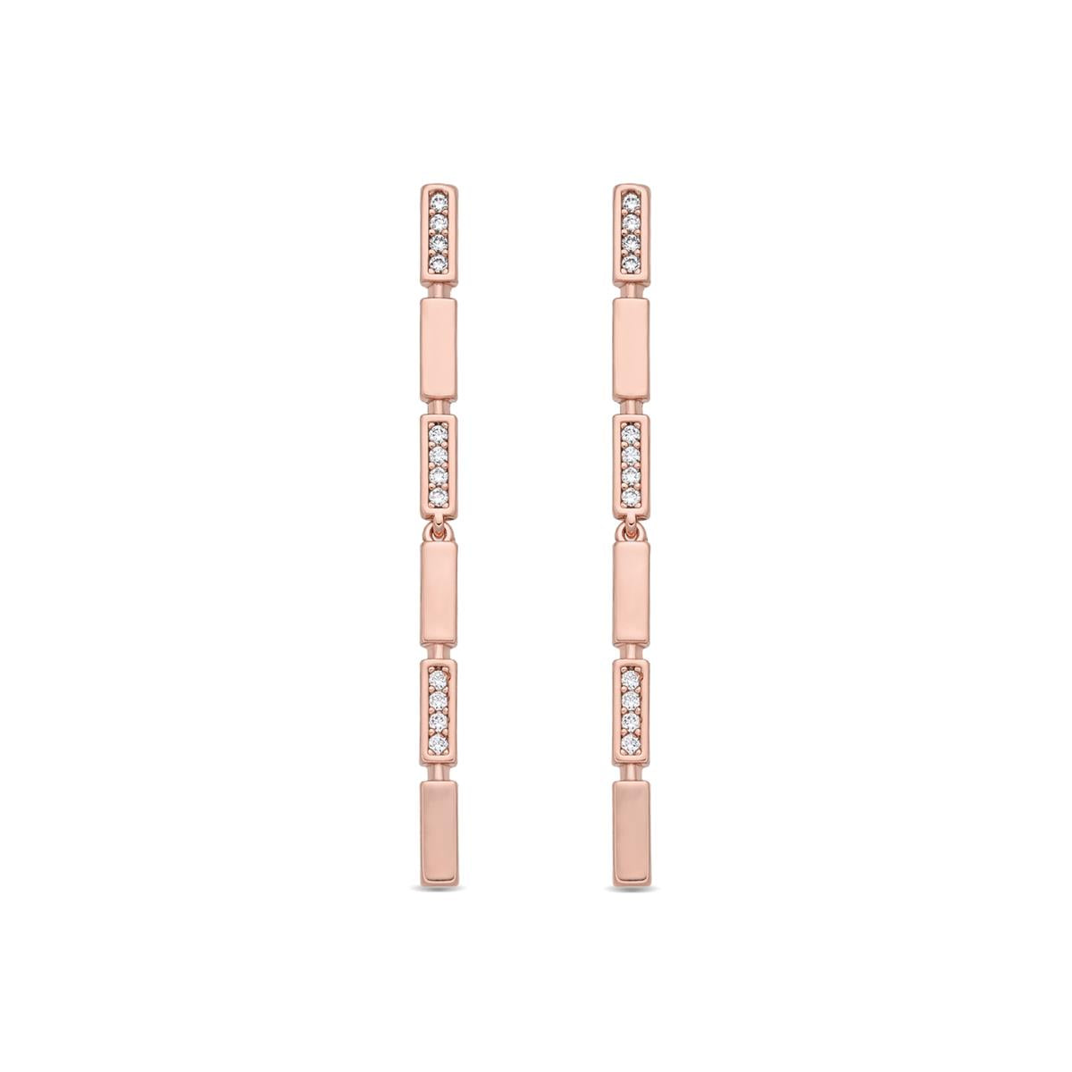 Pendientes Shahjal acabado oro rosa 18k - Shahjal